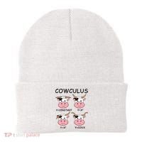 Cowculus Math Lovers Funny Cow Calculus Math Teacher Gift Beanie thumb 0