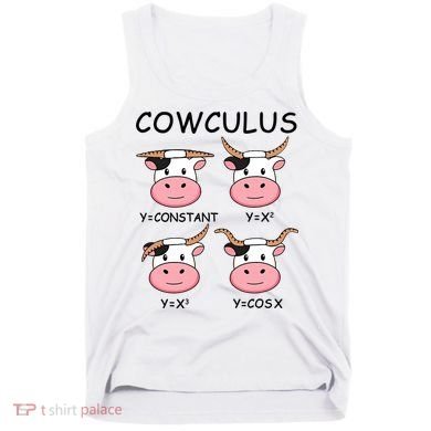 Cowculus Math Lovers Funny Cow Calculus Math Teacher Gift Tank Top