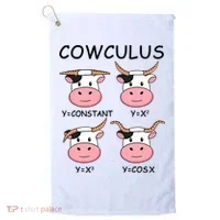 Cowculus Math Lovers Funny Cow Calculus Math Teacher Gift Golf Towel thumb 0