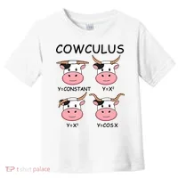 Cowculus Math Lovers Funny Cow Calculus Math Teacher Gift Toddler T-Shirt thumb 0