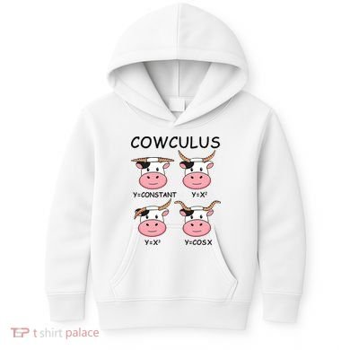 Cowculus Math Lovers Funny Cow Calculus Math Teacher Gift Kids Hoodie