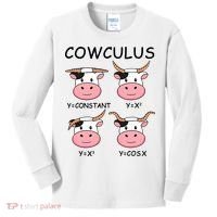 Cowculus Math Lovers Funny Cow Calculus Math Teacher Gift Kids Long Sleeve Shirt thumb 0