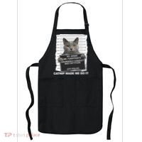 Catnip Made Me Do It Funny Cat Apron thumb 0
