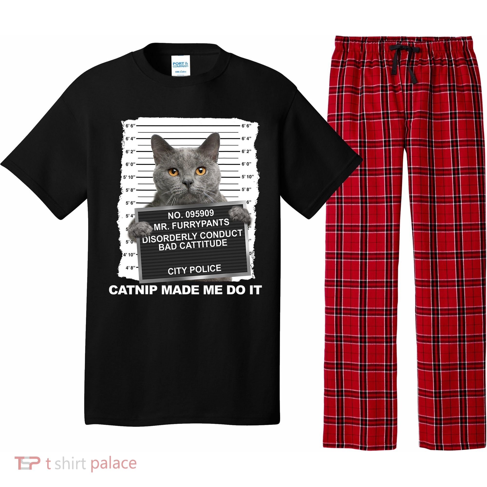 Catnip Made Me Do It Funny Cat Pajama Set