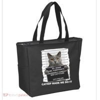 Catnip Made Me Do It Funny Cat Tote Bag thumb 2