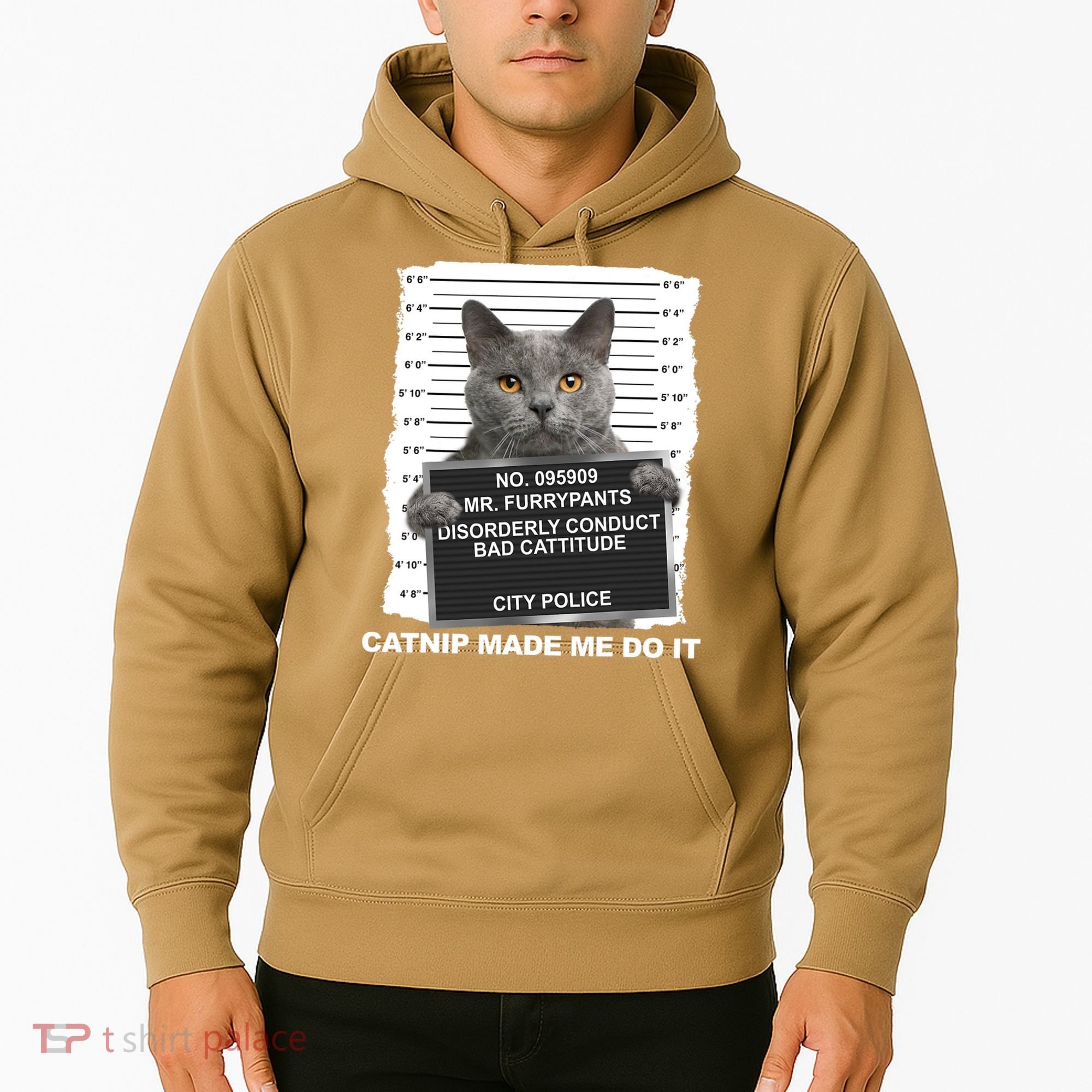 Catnip Made Me Do It Funny Cat Hoodie