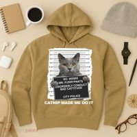 Catnip Made Me Do It Funny Cat Hoodie thumb 3