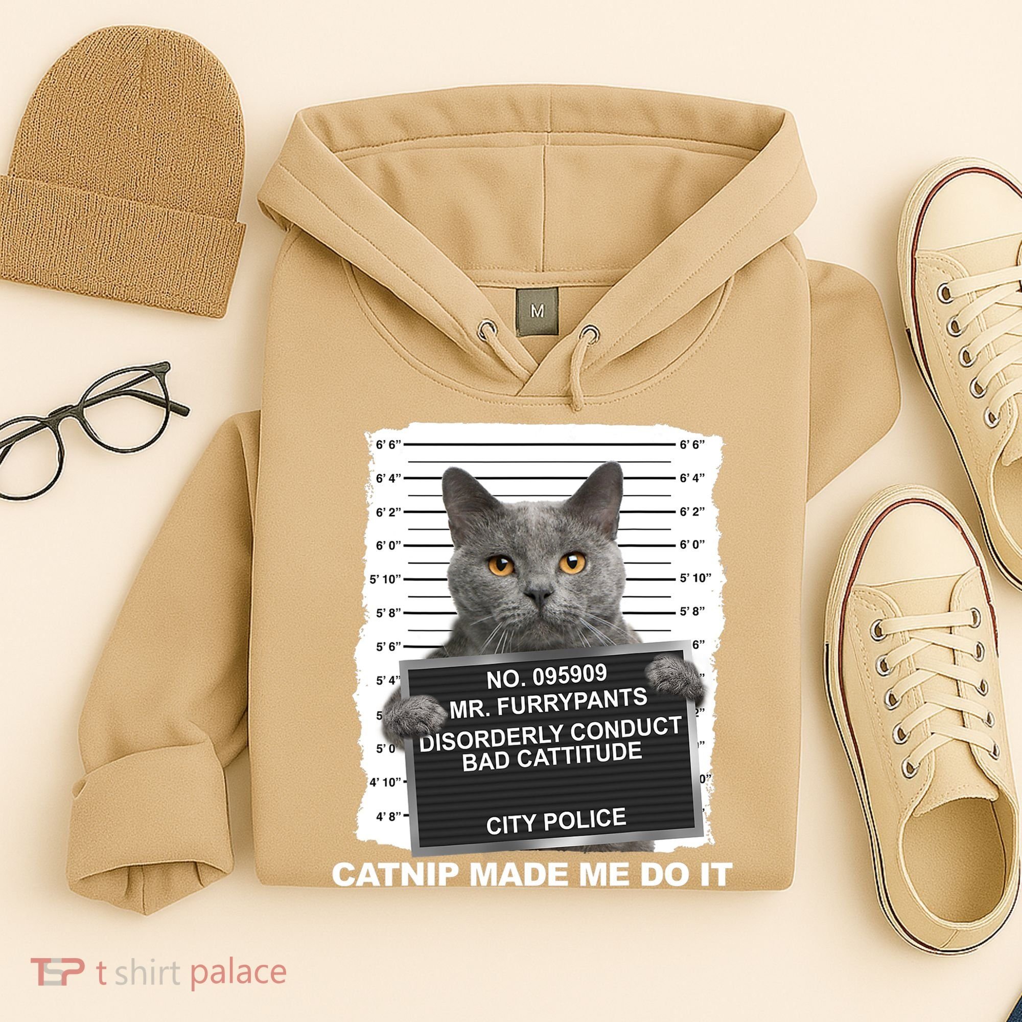 Catnip Made Me Do It Funny Cat Hoodie