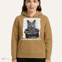 Catnip Made Me Do It Funny Cat Hoodie thumb 5