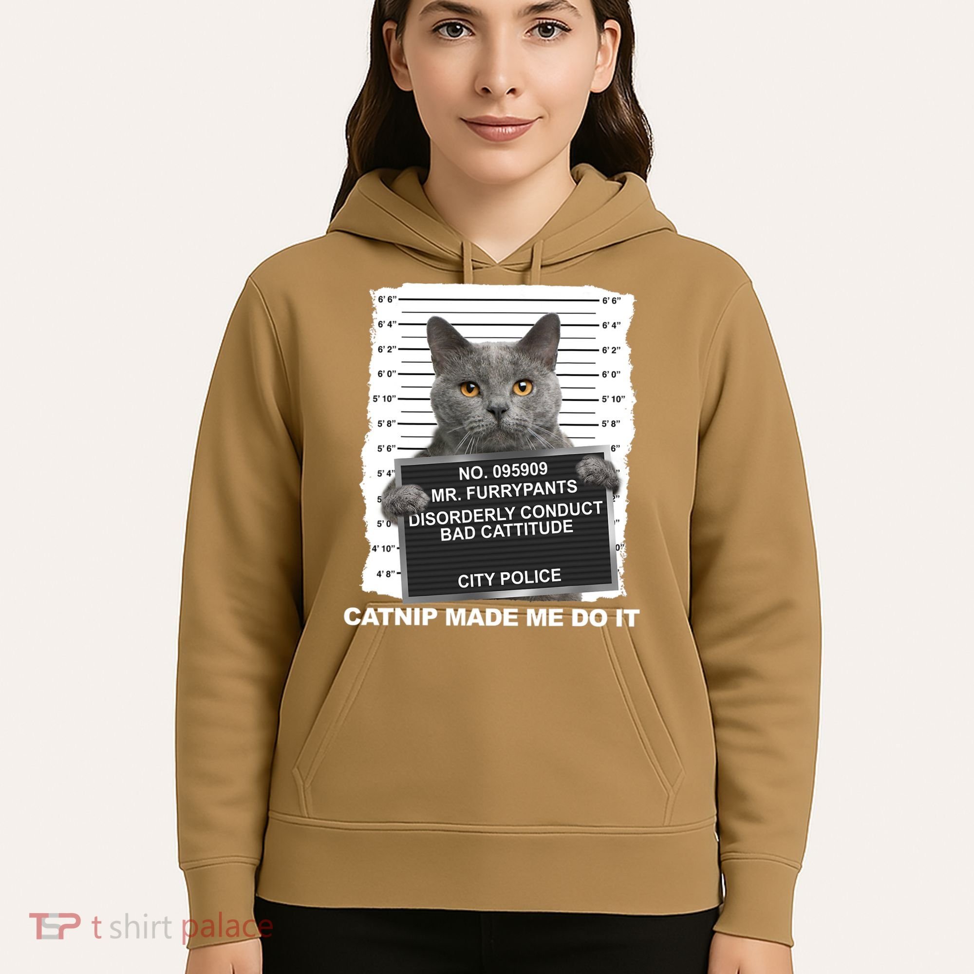Catnip Made Me Do It Funny Cat Hoodie