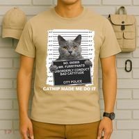 Catnip Made Me Do It Funny Cat T-Shirt thumb 6