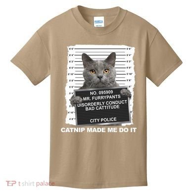 Catnip Made Me Do It Funny Cat Kids T-Shirt