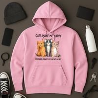 Cats Make Me Happy Humans Make My Head Hurt Gift Cat Lovers Hoodie thumb 3