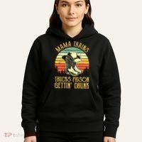 Country Music Mama Trains Trucks Prison Getting Drunk Hoodie thumb 5