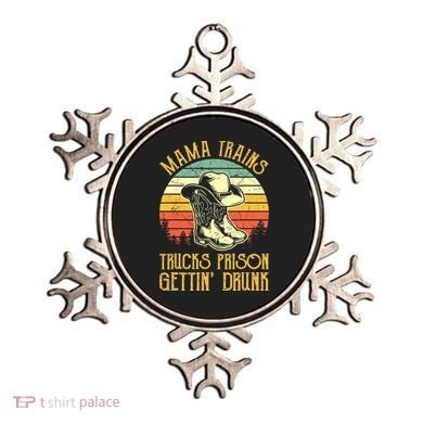 Country Music Mama Trains Trucks Prison Getting Drunk Ornament