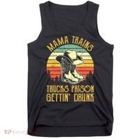 Country Music Mama Trains Trucks Prison Getting Drunk Tank Top thumb 0