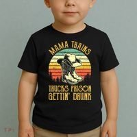Country Music Mama Trains Trucks Prison Getting Drunk Toddler T-Shirt thumb 2