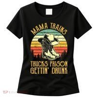 Country Music Mama Trains Trucks Prison Getting Drunk Women's T-Shirt thumb 0