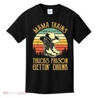 Country Music Mama Trains Trucks Prison Getting Drunk Kids T-Shirt thumb 0