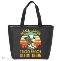 Country Music Mama Trains Trucks Prison Getting Drunk Tote Bag thumb 0