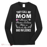 Call Me Mom Partner In Crime Sounds Like A Bad Influence Long Sleeve Shirt thumb 0