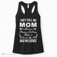 Call Me Mom Partner In Crime Sounds Like A Bad Influence Women's Tank Top thumb 0