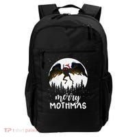 Christmas Mothman Merry Mothmas Creepy Folklore Cryptid Xmas Backpack thumb 0