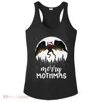 Christmas Mothman Merry Mothmas Creepy Folklore Cryptid Xmas Ladies PosiCharge Competitor Racerback Tank thumb 0