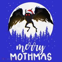 Christmas Mothman Merry Mothmas Creepy Folklore Cryptid Xmas Apron thumb 3