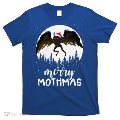 Christmas Mothman Merry Mothmas Creepy Folklore Cryptid Xmas T-Shirt