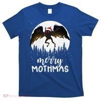 Christmas Mothman Merry Mothmas Creepy Folklore Cryptid Xmas T-Shirt thumb 0