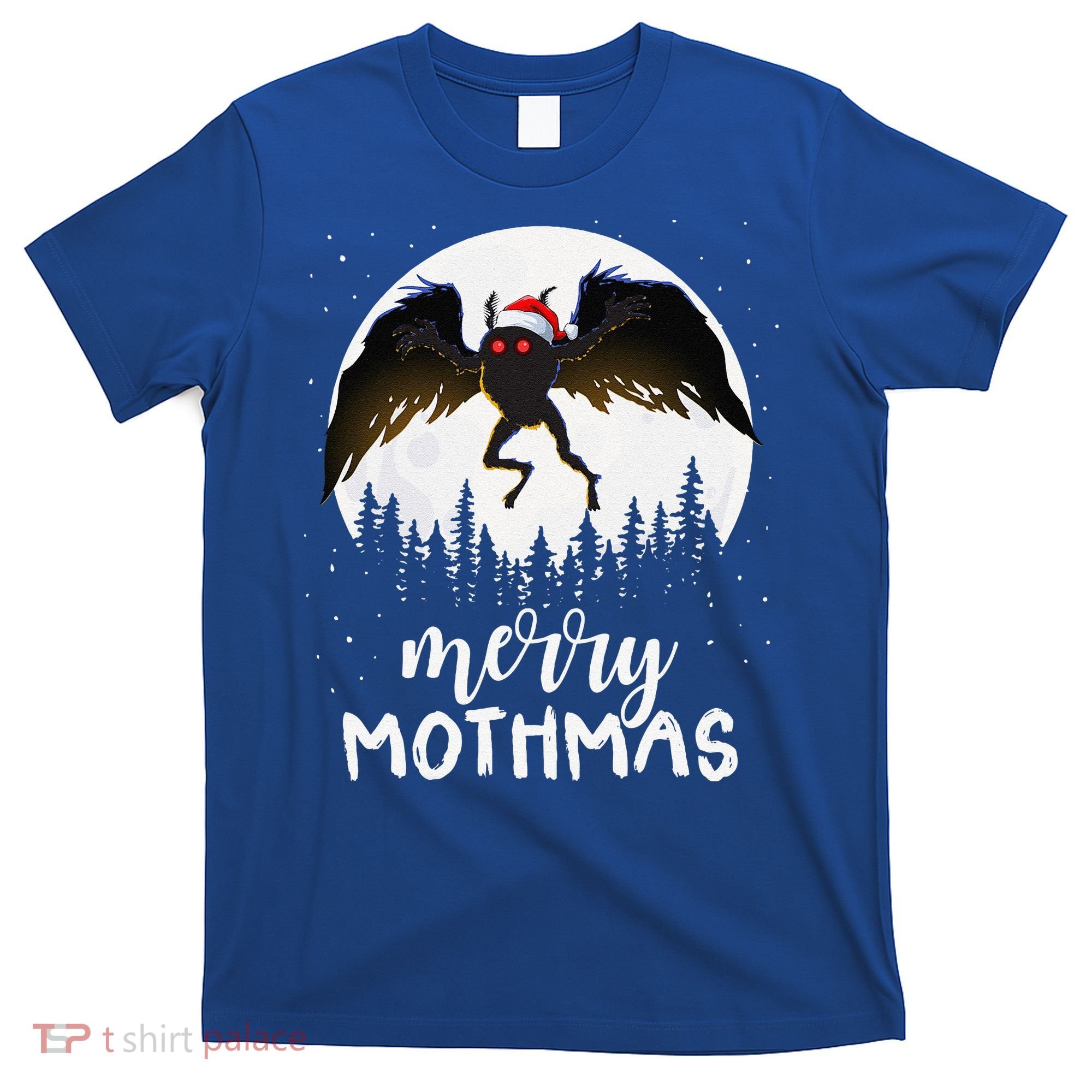 Christmas Mothman Merry Mothmas Creepy Folklore Cryptid Xmas T-Shirt