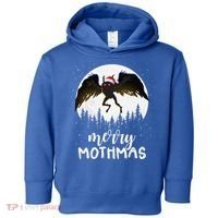 Christmas Mothman Merry Mothmas Creepy Folklore Cryptid Xmas Toddler Hoodie thumb 0