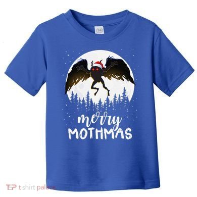 Christmas Mothman Merry Mothmas Creepy Folklore Cryptid Xmas Toddler T-Shirt