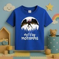 Christmas Mothman Merry Mothmas Creepy Folklore Cryptid Xmas Toddler T-Shirt thumb 3