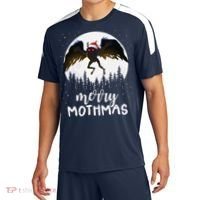Christmas Mothman Merry Mothmas Creepy Folklore Cryptid Xmas Sport-Tek Competitor United Soccer Jersey thumb 0