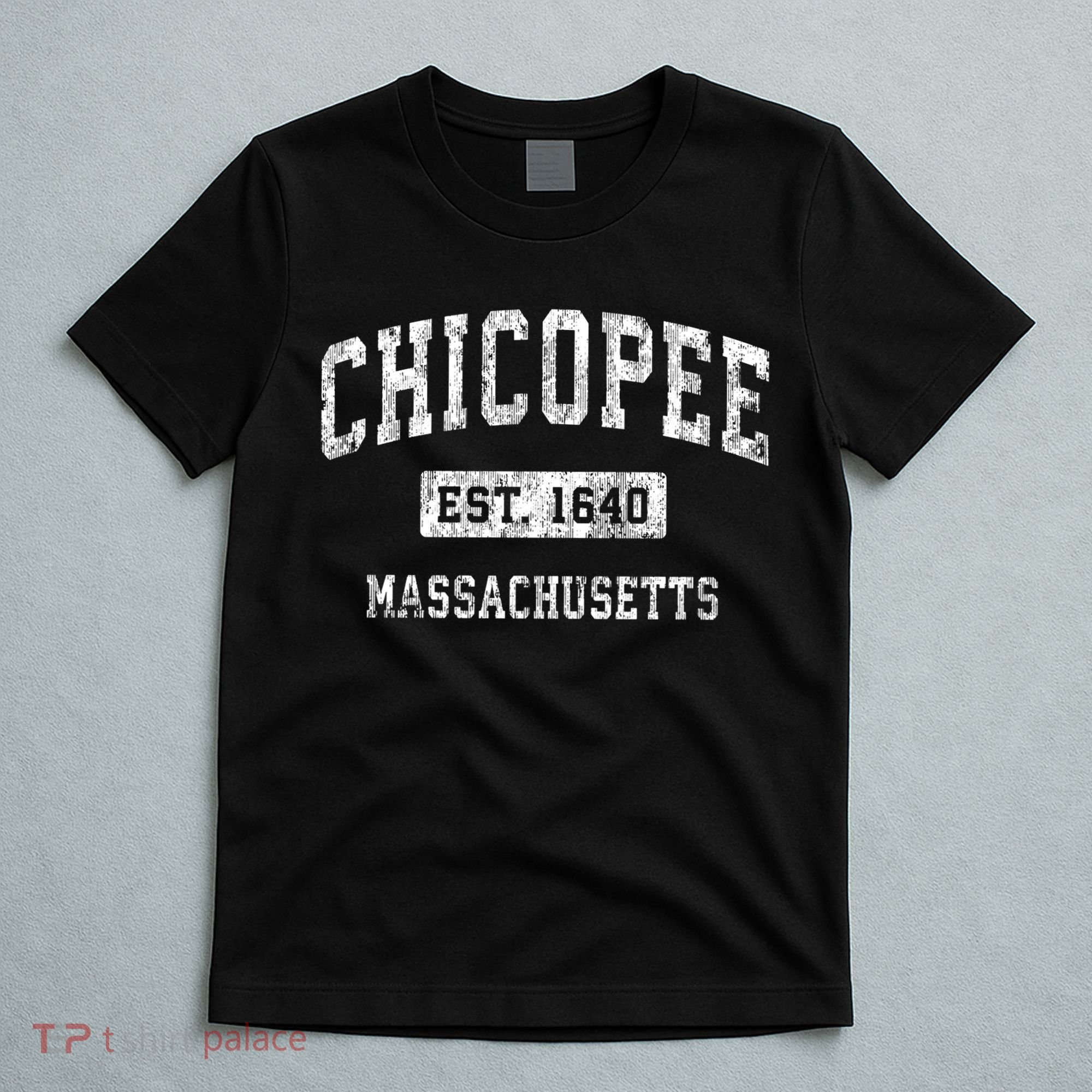 Chicopee Massachusetts Ma Vintage Established Sports T-Shirt