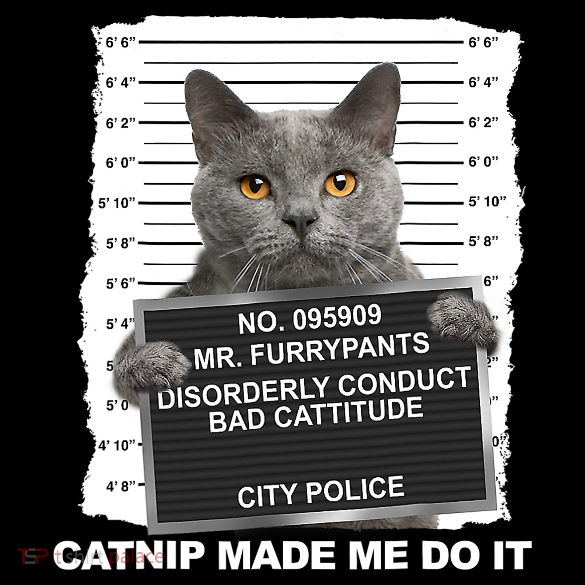 Catnip Made Me Do It Funny Cat Tee Ornament