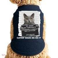Catnip Made Me Do It Funny Cat Tee Doggie Tank thumb 0
