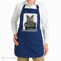 Catnip Made Me Do It Funny Cat Tee Apron thumb 2