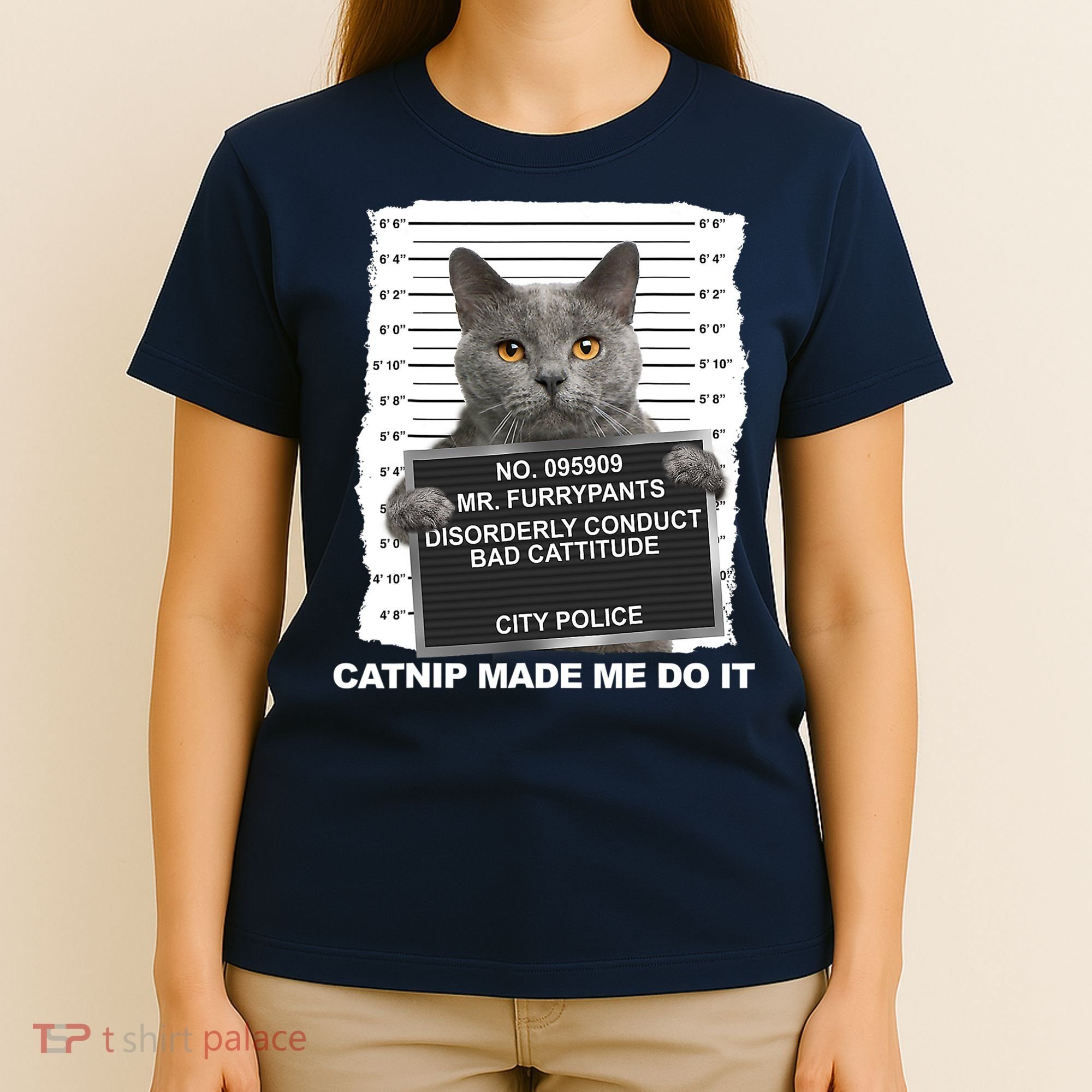 Catnip Made Me Do It Funny Cat Tee T-Shirt