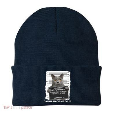 Catnip Made Me Do It Funny Cat Tee Beanie