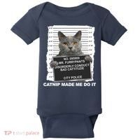 Catnip Made Me Do It Funny Cat Tee Baby Bodysuit thumb 0