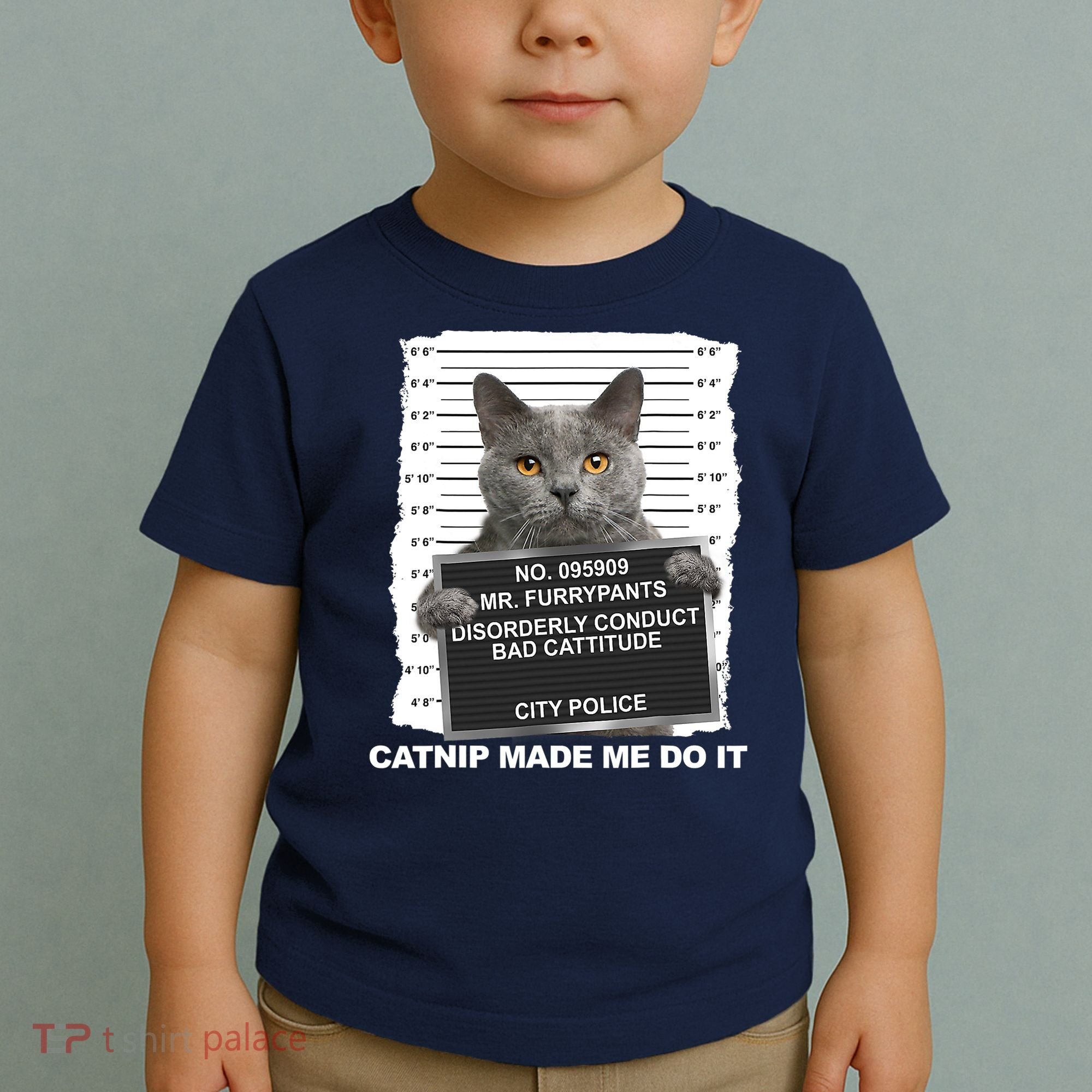 Catnip Made Me Do It Funny Cat Tee Toddler T-Shirt