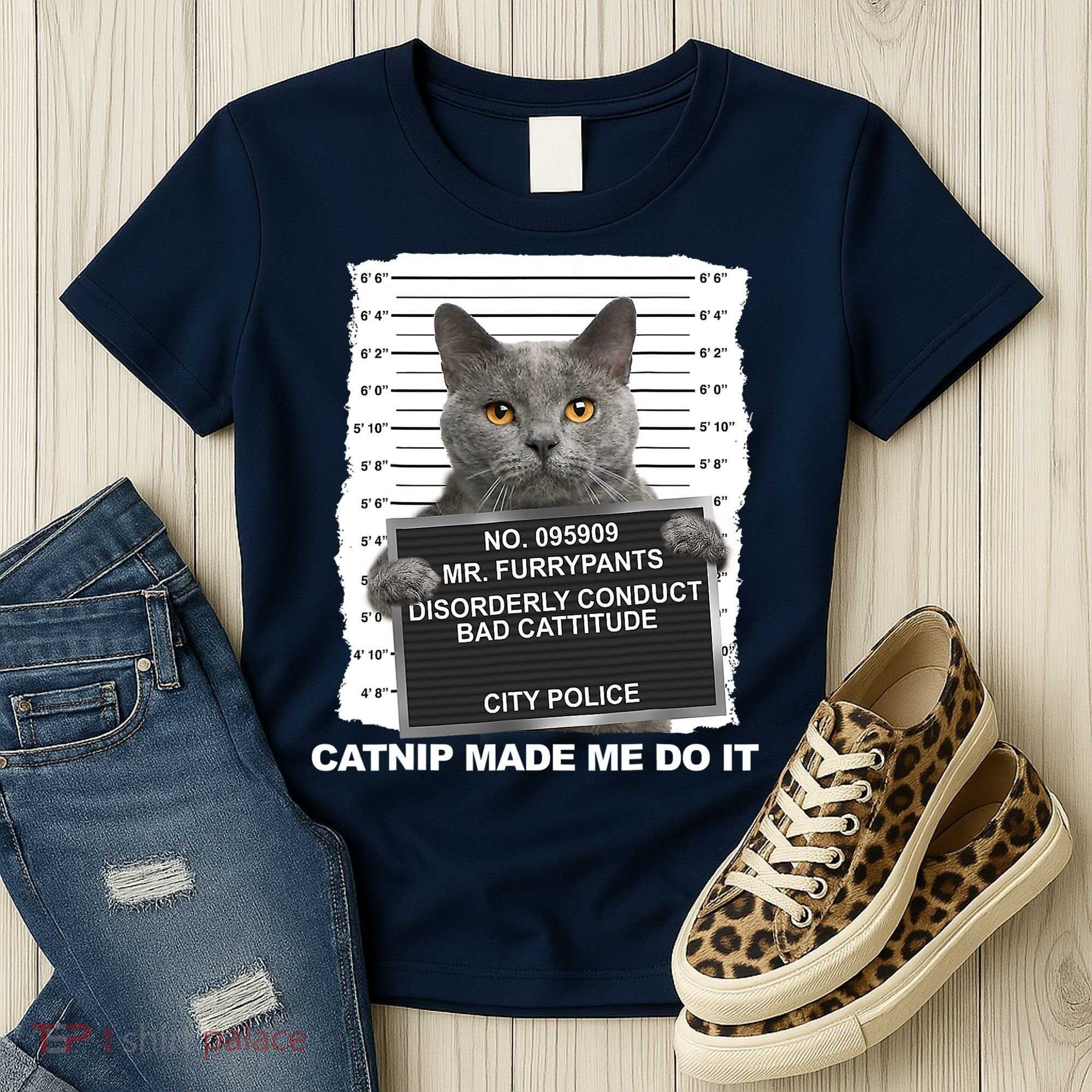 Catnip Made Me Do It Funny Cat Tee Women's T-Shirt