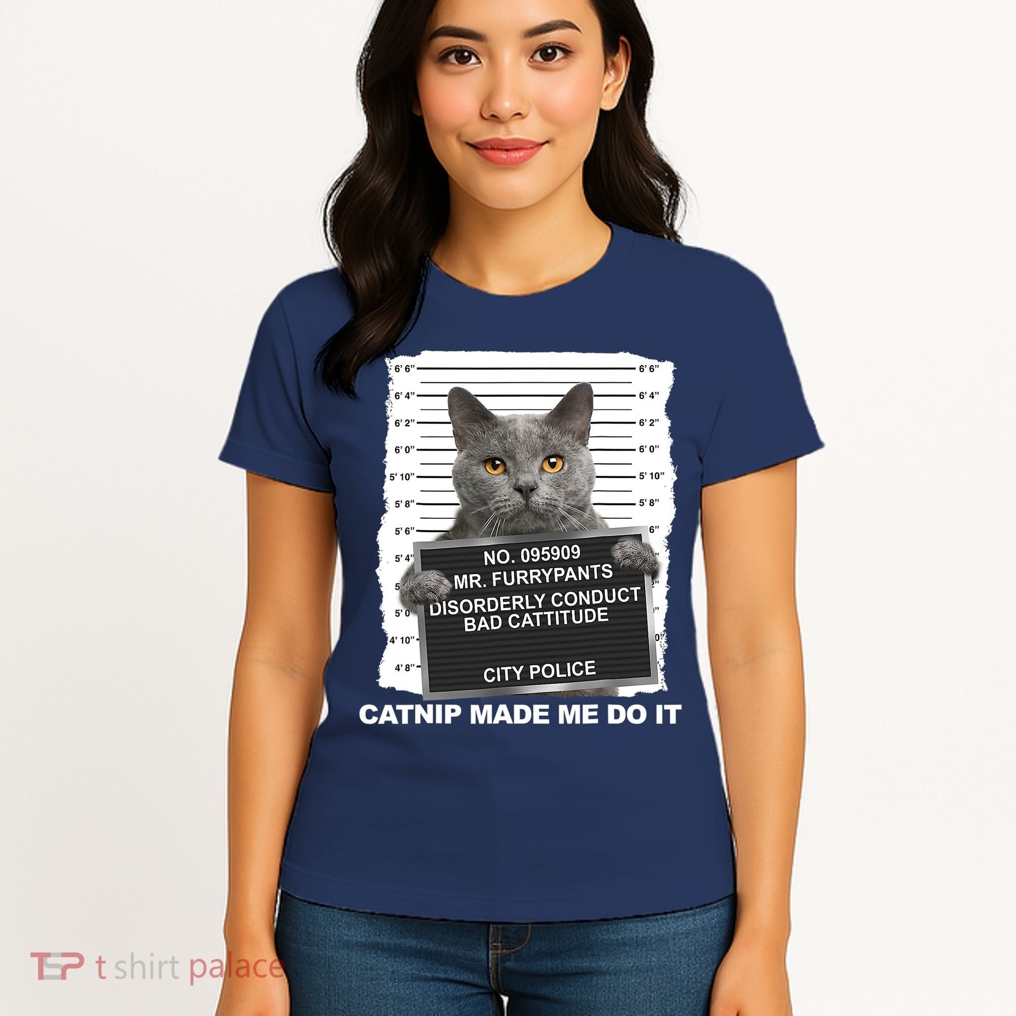 Catnip Made Me Do It Funny Cat Tee Women's T-Shirt