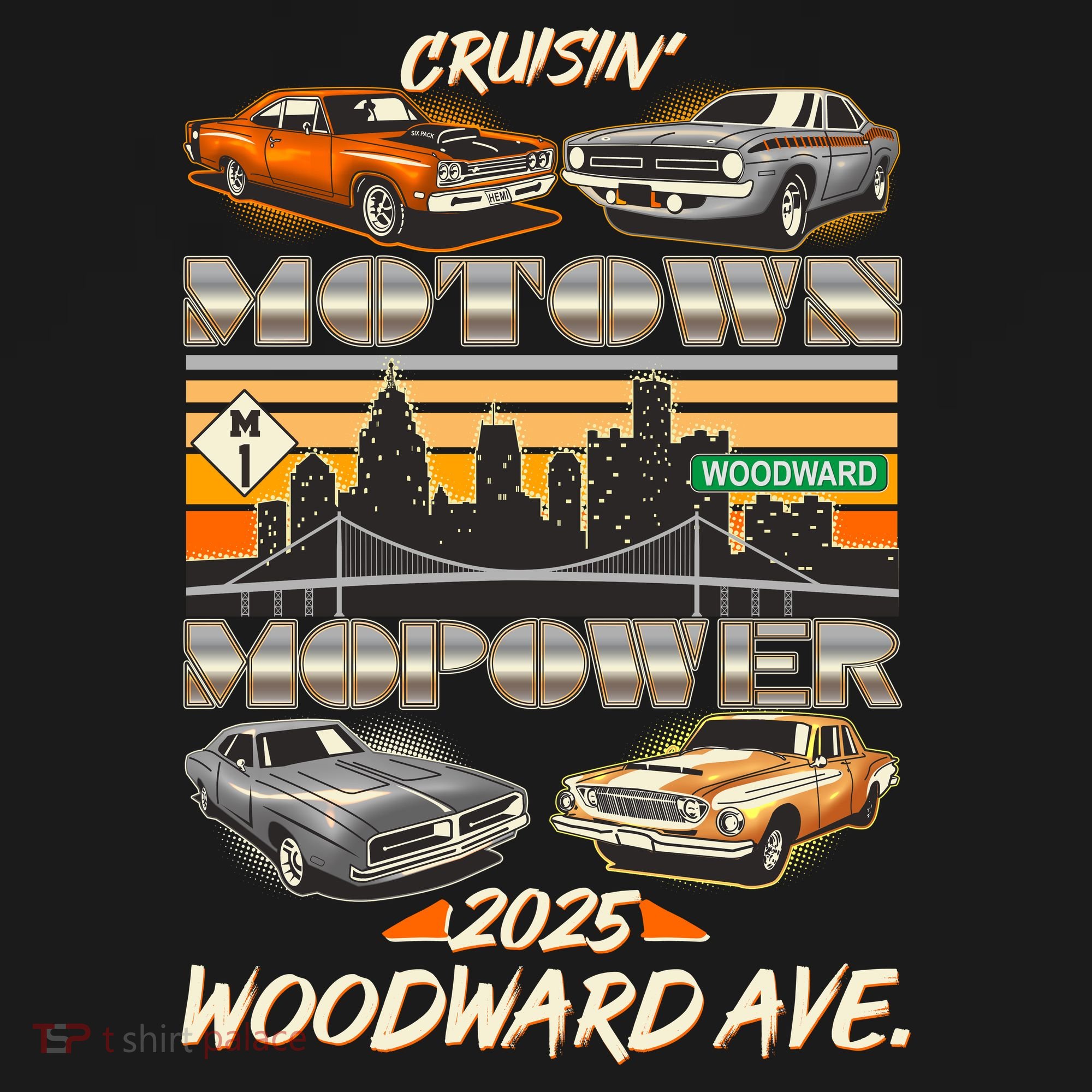 Cruisin Motown Mopower Woodward Ave 2025 Visor
