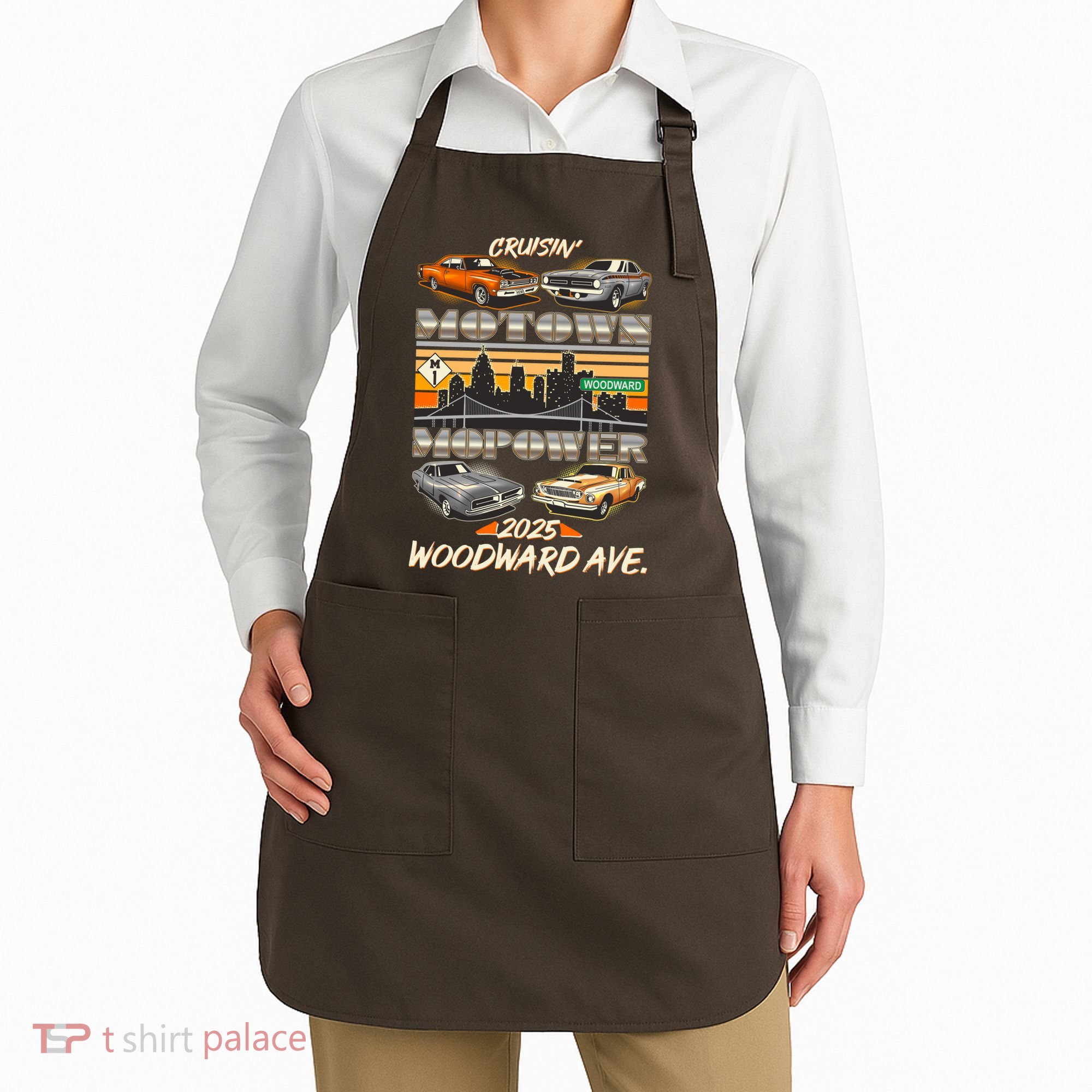 Cruisin Motown Mopower Woodward Ave 2025 Apron