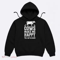 Cows Make Me Happy You Not So Much Farming Hoodie thumb 0