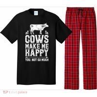 Cows Make Me Happy You Not So Much Farming Pajama Set thumb 0
